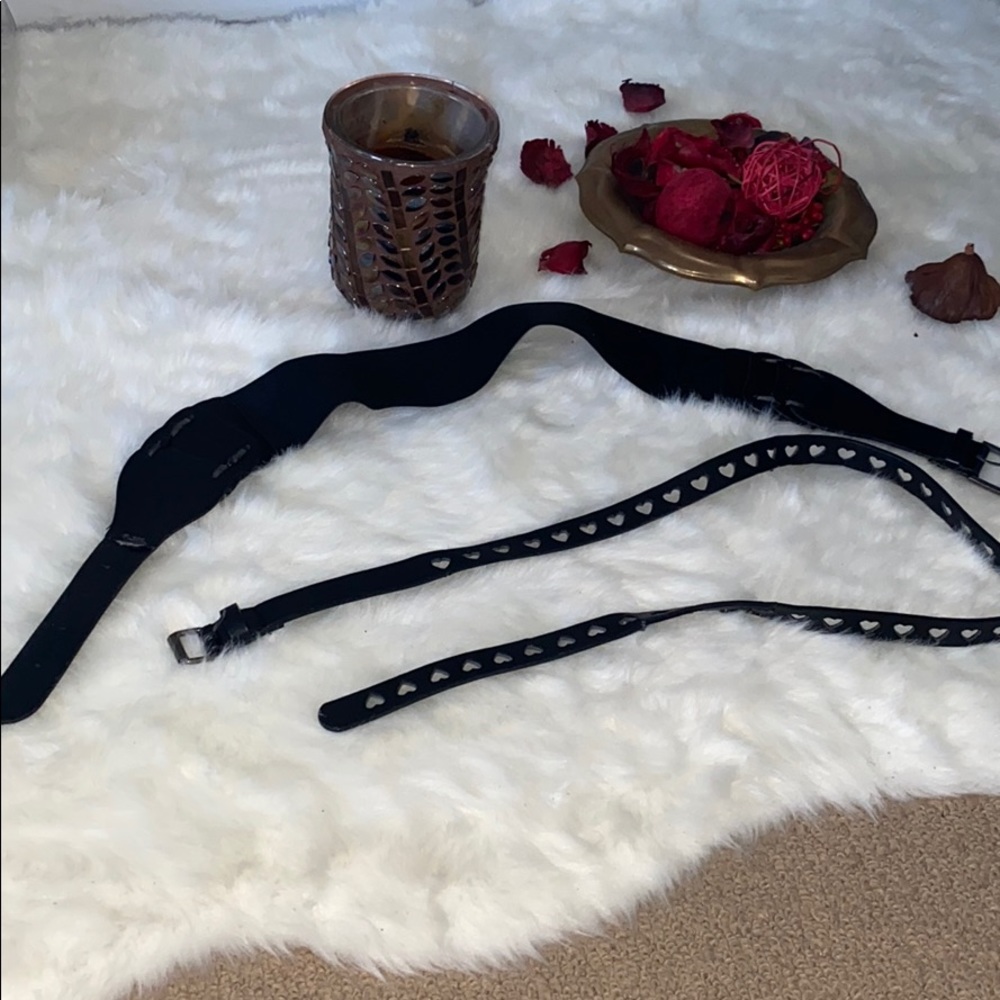 2 gently used belts
